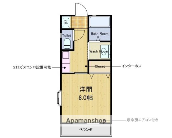 ハイム船橋A棟・B棟(1K/3階)の間取り写真