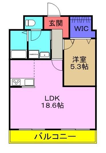 TENOHA TOYOHASHI(1LDK/2階)の間取り写真