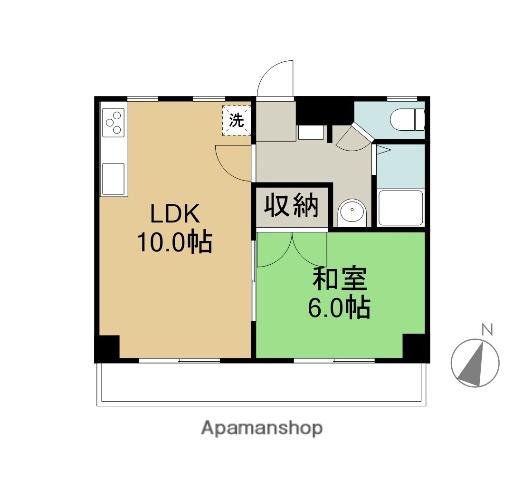 アネシス西浦(1LDK/1階)の間取り写真