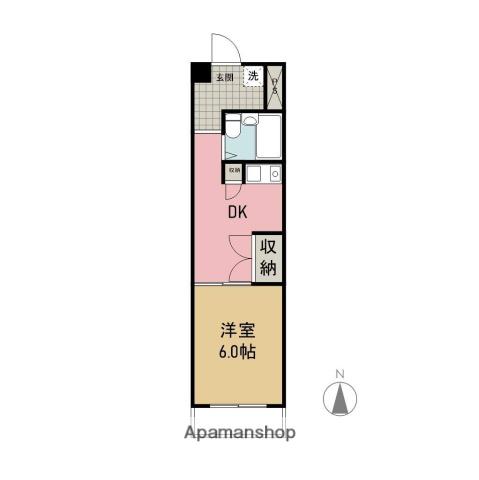 千代田ビルディング(1DK/3階)の間取り写真