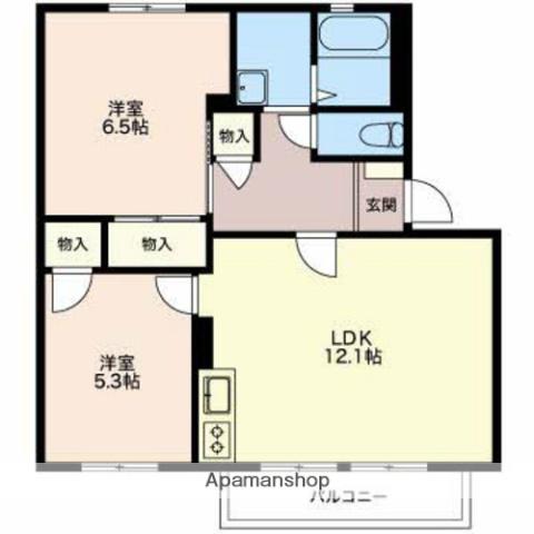ファミール西日野(2LDK/2階)の間取り写真