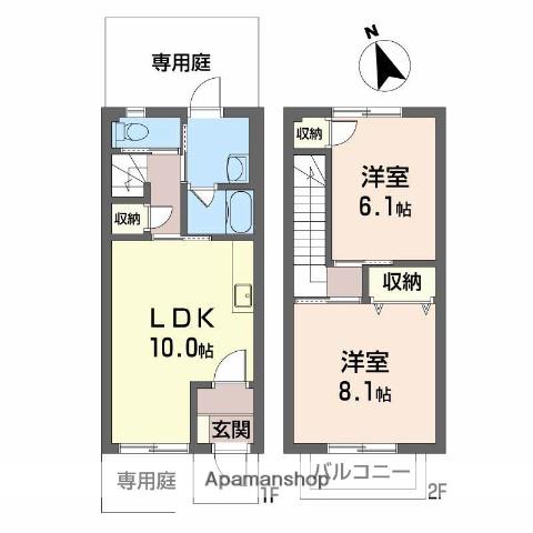 ブランシェ　ラ・メール(2LDK)の間取り写真