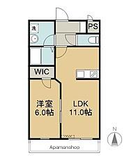 GRAND ART(1LDK/5階)の間取り写真