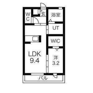 セレッソ(1LDK/1階)の間取り写真