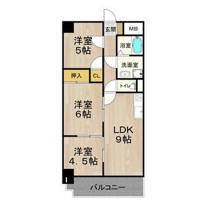 グレースマンション藤(3LDK/2階)の間取り写真