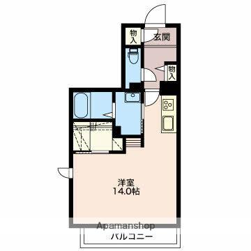 メゾン ド モンクール(1K/1階)の間取り写真