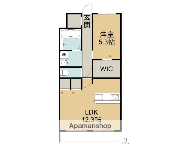 SORTE(1LDK/2階)の間取り写真