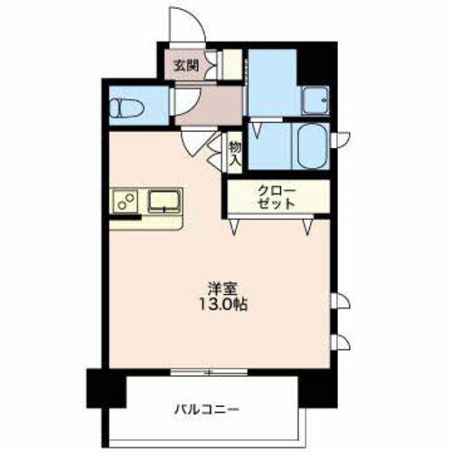 鵜の森レジデンス URBAN STAGE 30(1K/5階)の間取り写真