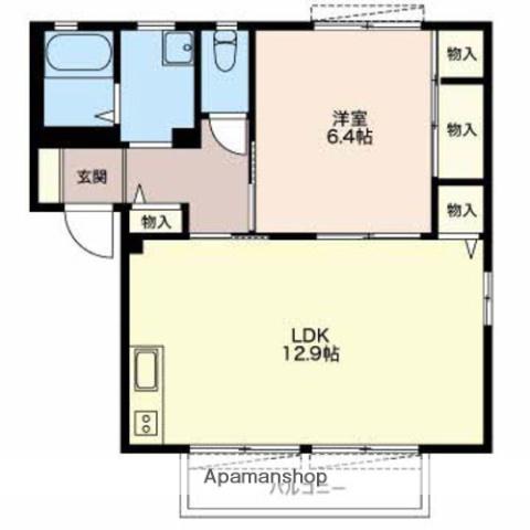 LIFE STAGE(1LDK/1階)の間取り写真