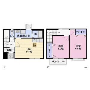 ＣＨＥＲＩＲ恵　Ａ(2LDK)の間取り写真