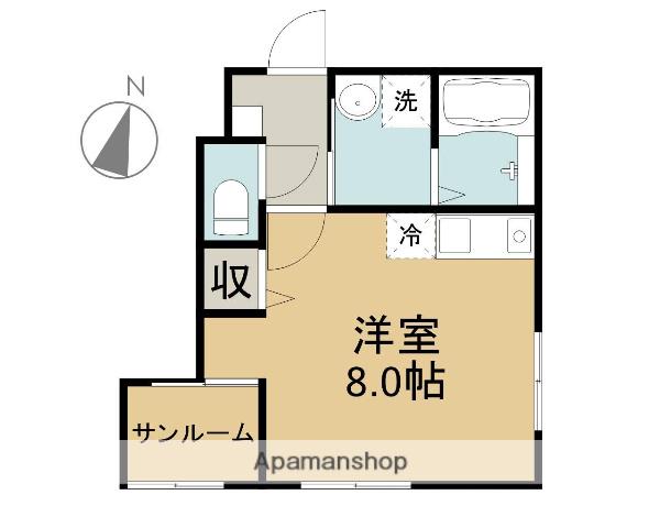 リオハウス(ワンルーム/1階)の間取り写真