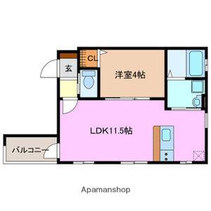 SIIKⅠ(1LDK/3階)の間取り写真