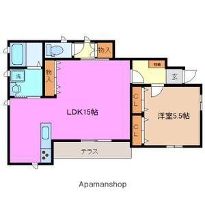 ファミーリアM(1LDK/1階)の間取り写真