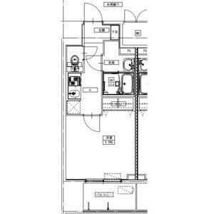 SーRESIDENCE四日市駅前COULEUR キャ(1K/15階)の間取り写真