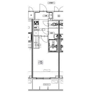 SーRESIDENCE四日市駅前COULEUR キャ(1K/11階)の間取り写真