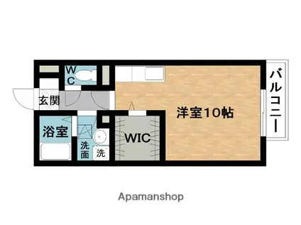 伊賀鉄道 桑町駅 徒歩14分 2階建 築16年(ワンルーム/1階)の間取り写真