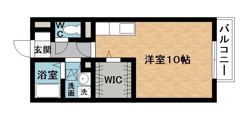 パストラル ドミール(ワンルーム/2階)の間取り写真