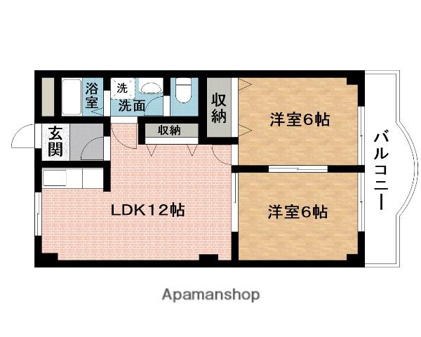 エミネンス(2LDK/2階)の間取り写真