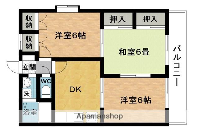 コアクレスト(3DK/2階)の間取り写真