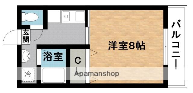 コンフォート上野(1K/3階)の間取り写真