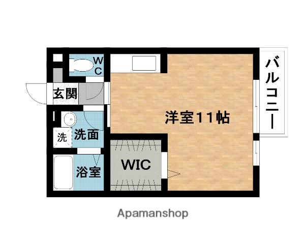 パストラル(ワンルーム/1階)の間取り写真