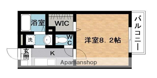 サンリヴェールM(1K/1階)の間取り写真