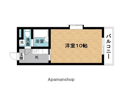 ジェンティーレ伊賀上野(1K/5階)の間取り写真