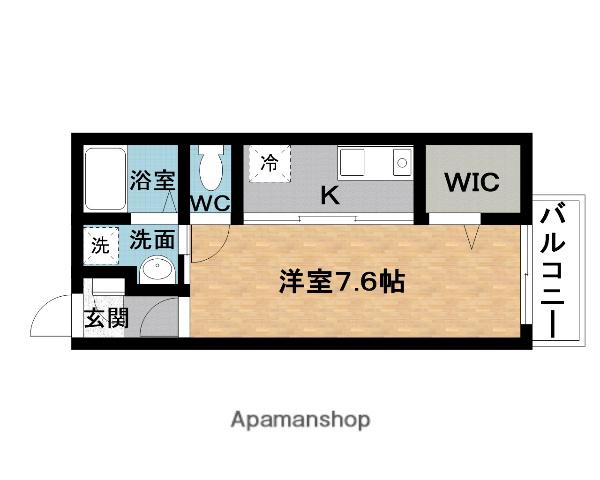 パストラル合歓(1K/2階)の間取り写真