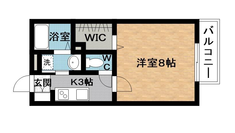 ハイツリリーベル(1K/1階)の間取り写真