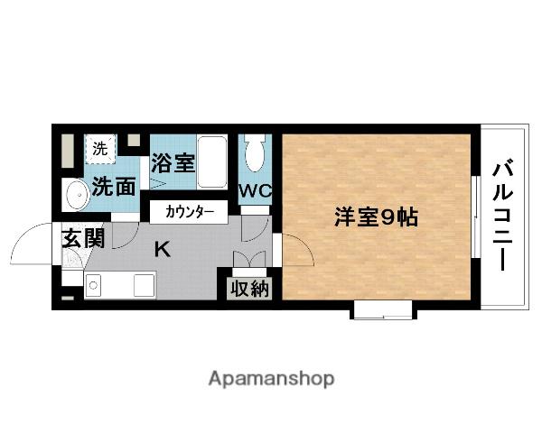 フォレスト・イン・シラーズ(1K/1階)の間取り写真