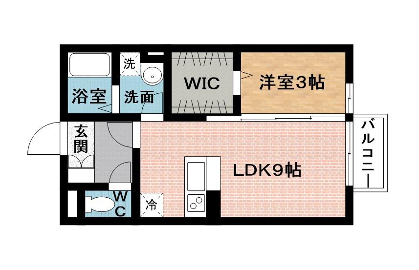 KSハイムⅡ(1LDK/1階)の間取り写真