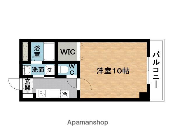 ヴィラ金剛(1K/3階)の間取り写真