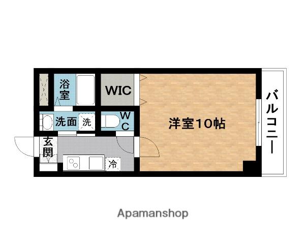 ヴィラ金剛(1K/2階)の間取り写真