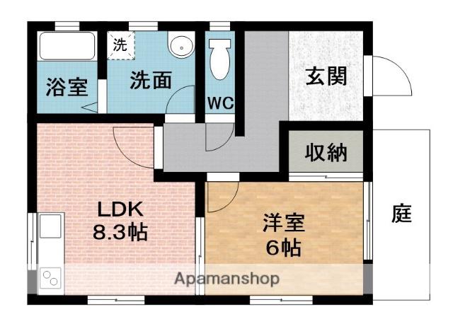 伊賀鉄道 広小路駅(三重) 徒歩11分 1階建 築28年(1LDK)の間取り写真