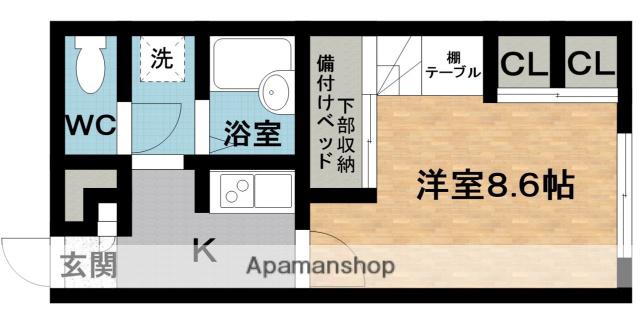 VERSA CASA 伊賀(1K/1階)の間取り写真