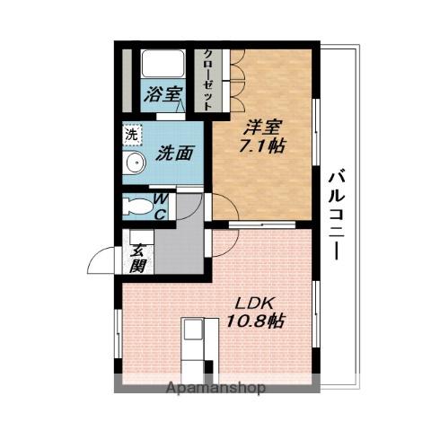 レスポワール(1LDK/1階)の間取り写真