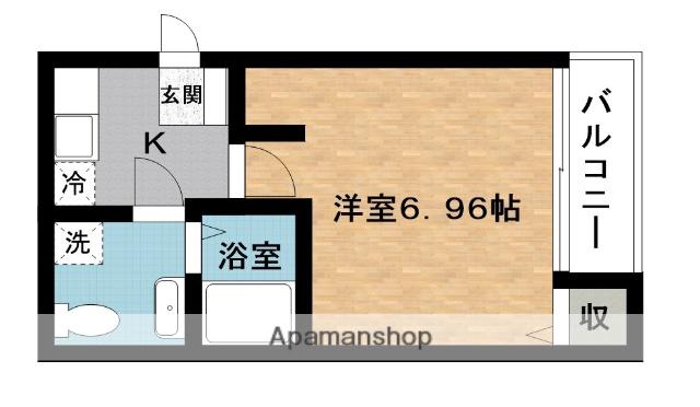サングレース(1K/2階)の間取り写真