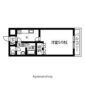 ネオヴィーヴル(1K/2階)の間取り写真