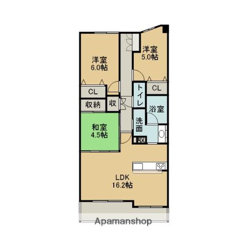 パークナード桑名駅前(3LDK/12階)の間取り写真