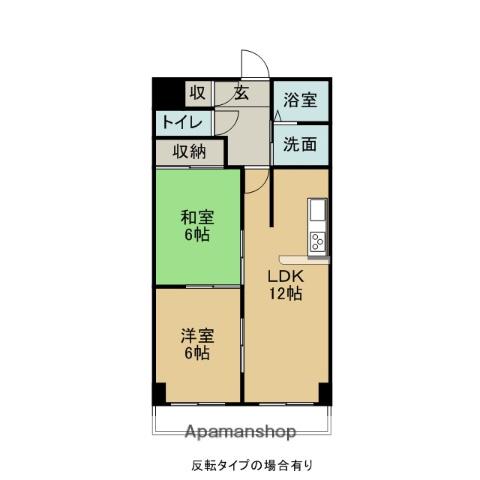 セントラルコート佳日(2LDK/3階)の間取り写真