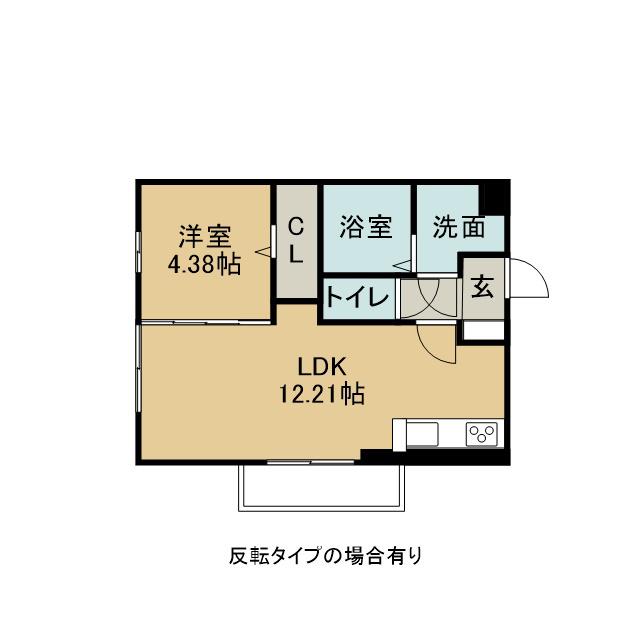 SUN QUEST(1LDK/3階)の間取り写真