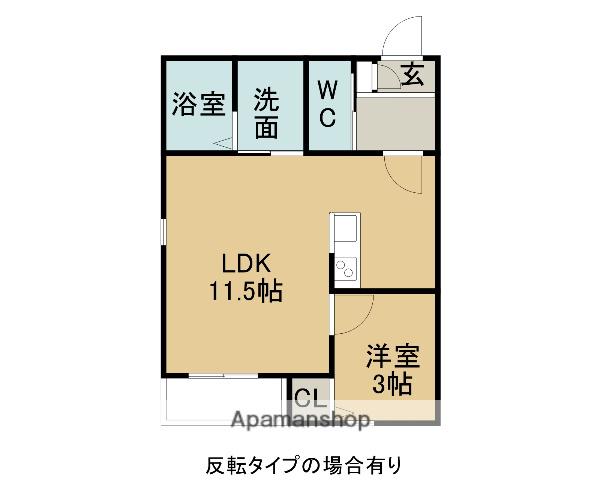 LECOCON桑名 Ⅴ(1LDK/2階)の間取り写真