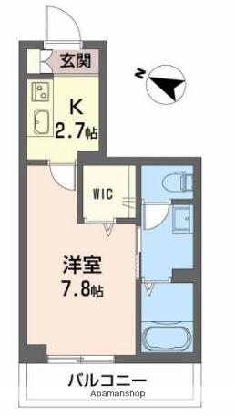 シャーメゾン忠 彦根(1K/3階)の間取り写真