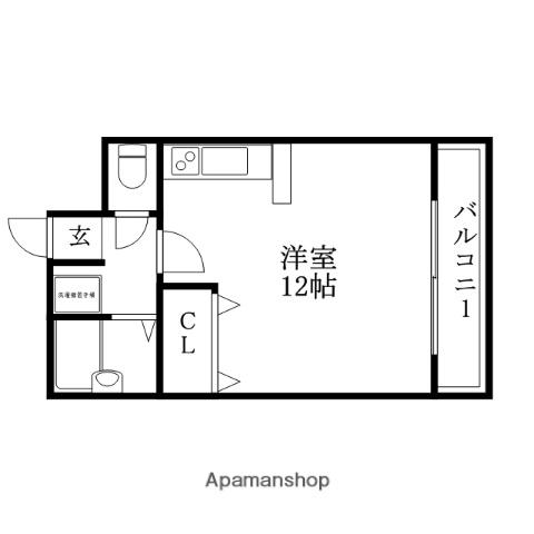 イチヨシマンション(ワンルーム/3階)の間取り写真