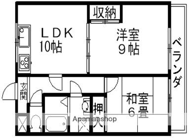 NASU27(2LDK/2階)の間取り写真