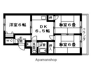 コーポラス間宮2(3DK/1階)の間取り写真