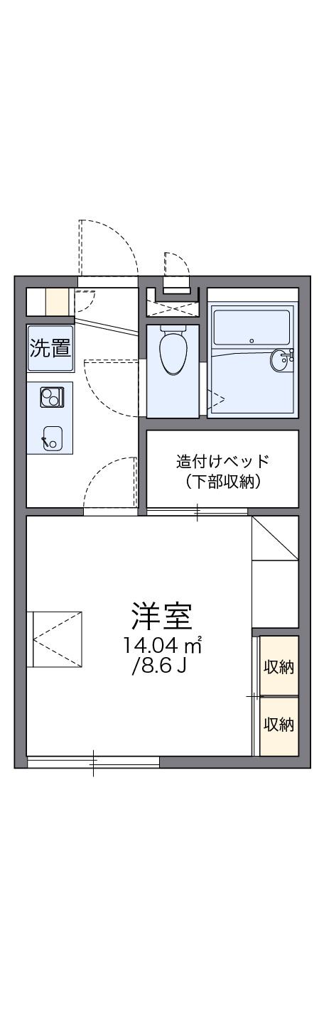 レオパレスSHIN(1K/1階)の間取り写真