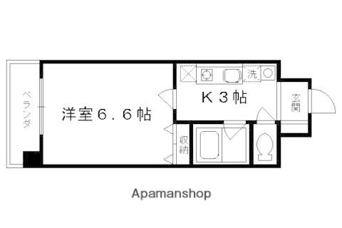 グランドパレス西大路イースト(1K/5階)の間取り写真