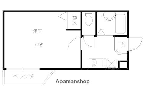 ティラルセ(1K/3階)の間取り写真