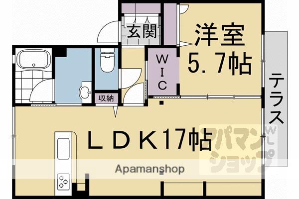 セントヴィラージュ(1LDK/1階)の間取り写真